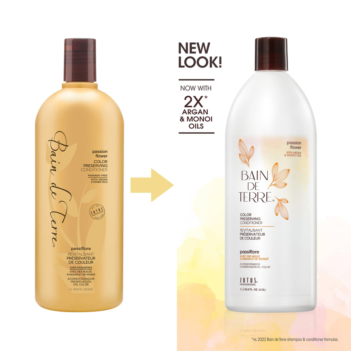 Bain de Terre Passion Flower Conditioner 33.8 Fl Oz back view
