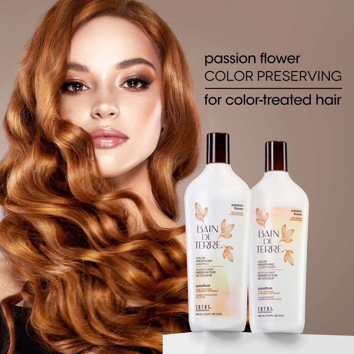 Bain de Terre shampoo in a bathroom setting