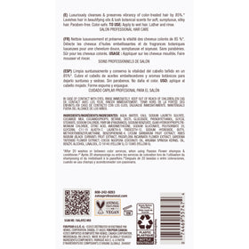 Bain de Terre shampoo with a lather on hair