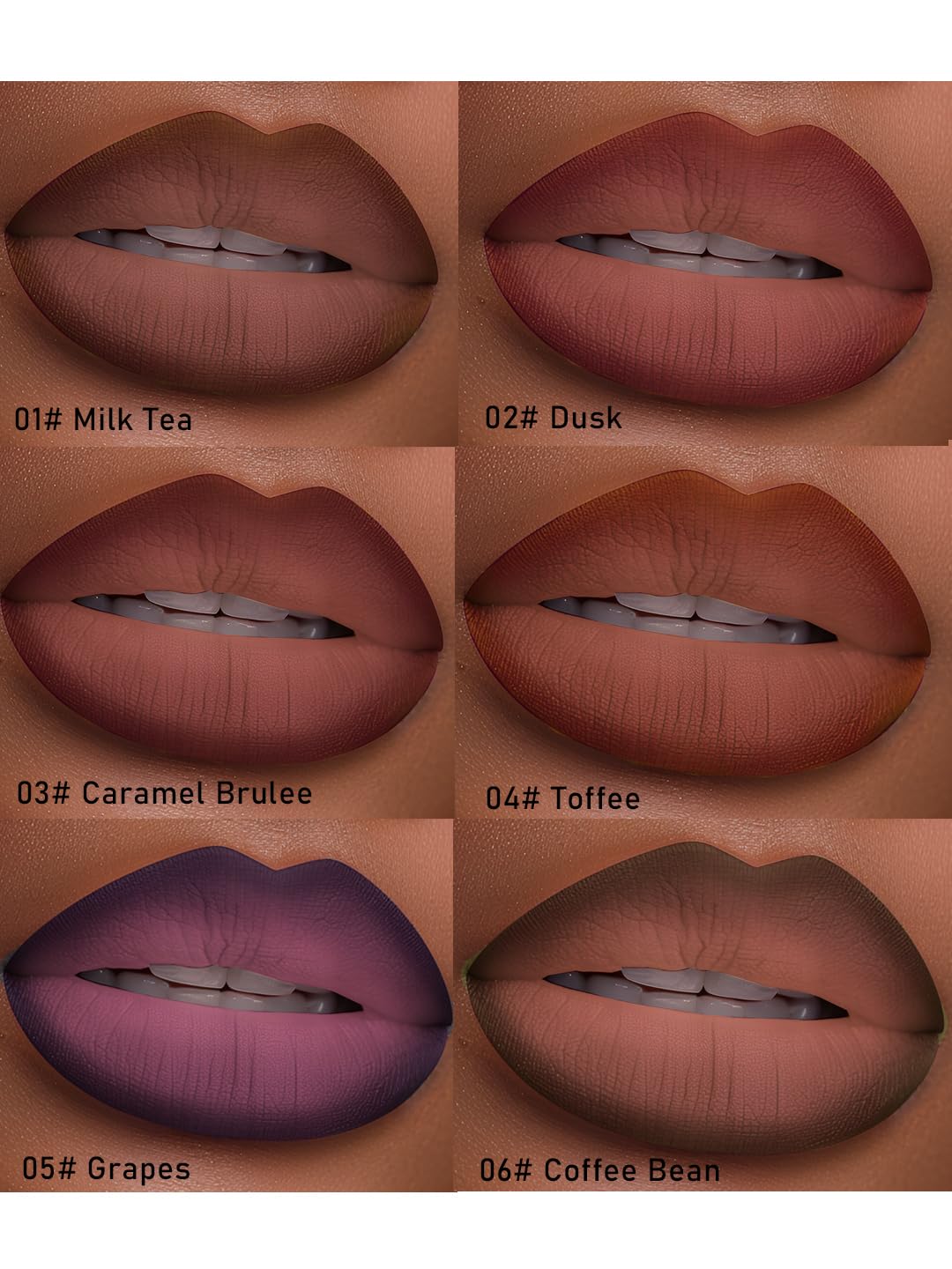 BAISEN DIARY 2-in-1 Gradient Lip Liner and Lipstick Grapes on a makeup table