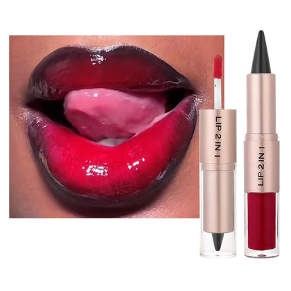 BAISEN DIARY Classic Red Lip Liner and Gloss Duo front view