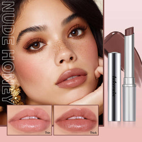BAISEN DIARY Honey Lipstick Tinted Lip Balm applied on lips