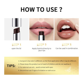 BAISEN DIARY Honey Lipstick Tinted Lip Balm with natural ingredients