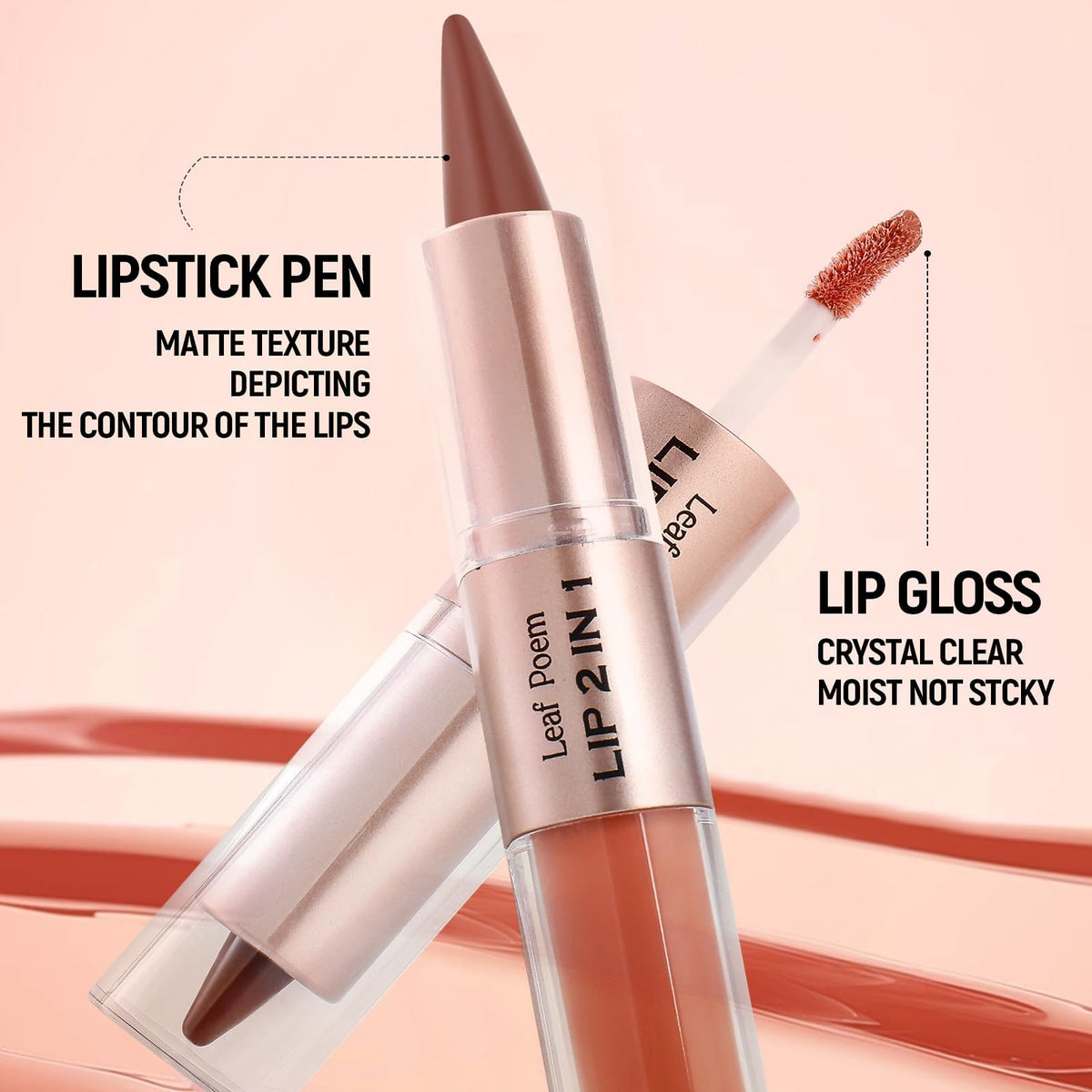 BAISEN DIARY Lip Duo on makeup table with other products