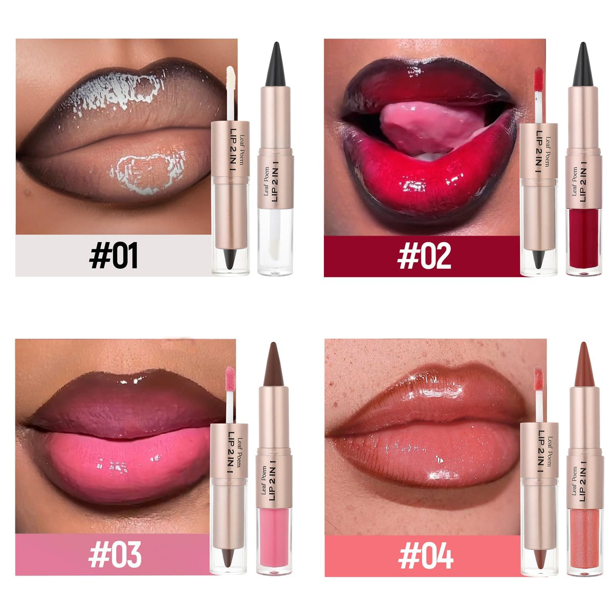 BAISEN DIARY Lip Duo packaging with product details