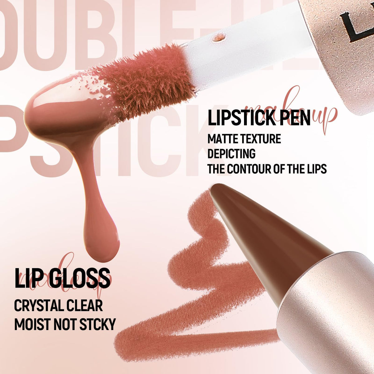 BAISEN DIARY Lip Gloss being applied to lips