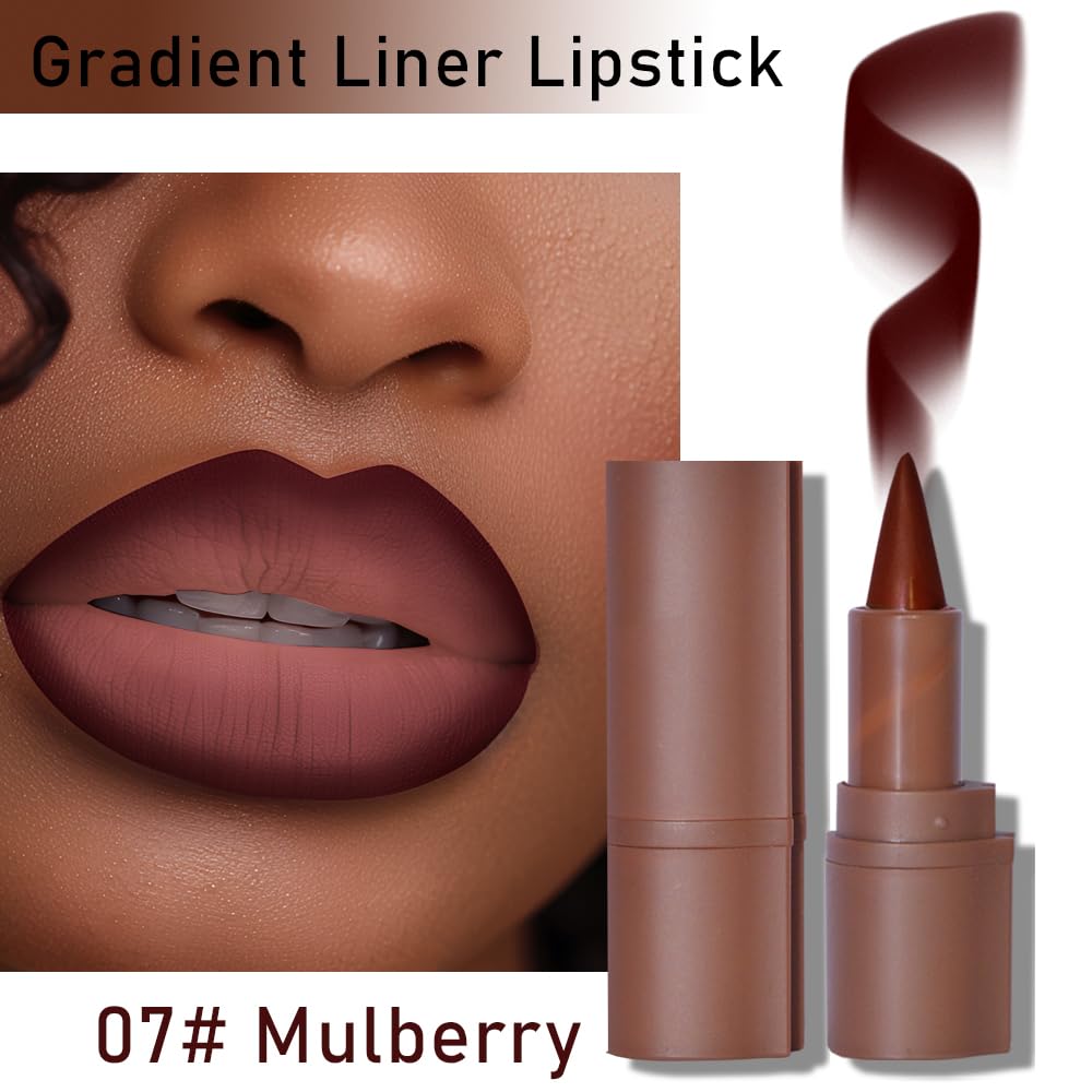 BAISEN DIARY Lip Liner and Lipstick Set showing cone tip for precise application