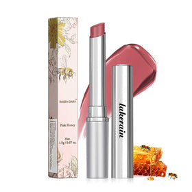 BAISEN DIARY Pink Honey Lipstick Tinted Lip Balm applied on lips
