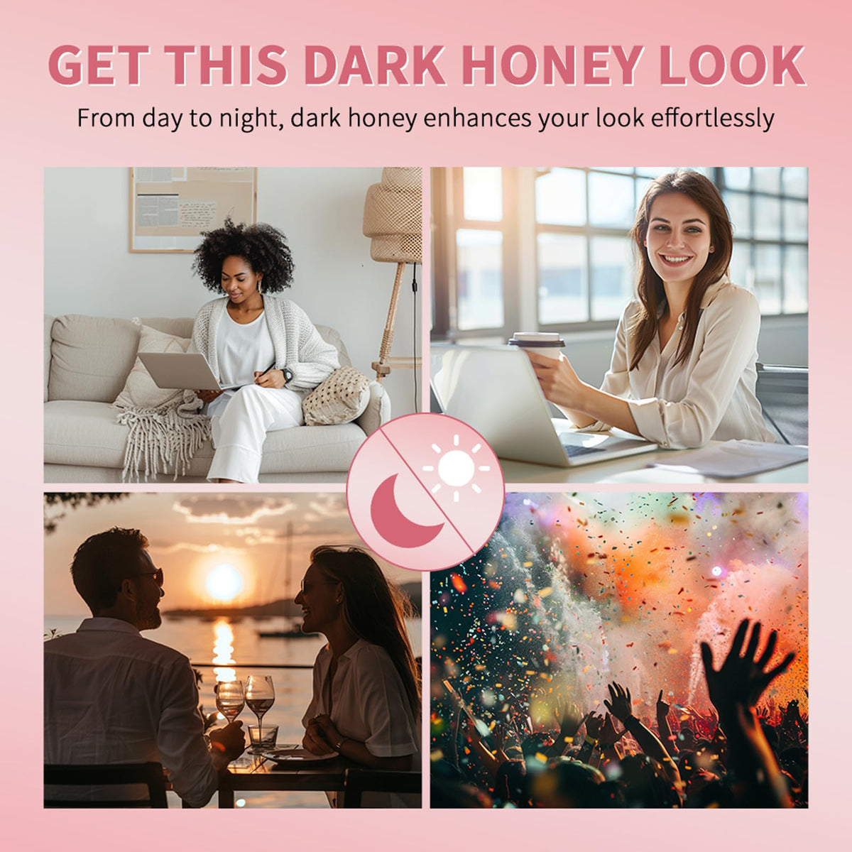 BAISEN DIARY Pink Honey Lipstick Tinted Lip Balm with flowers