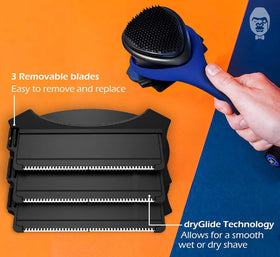 BAKBLADE 2.0 Elite Back Shaver in use demonstrating smooth shaving