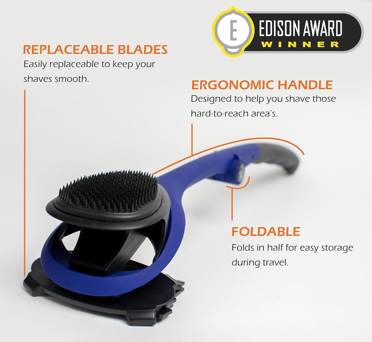 BAKBLADE 2.0 Elite Back Shaver side view showcasing blade design
