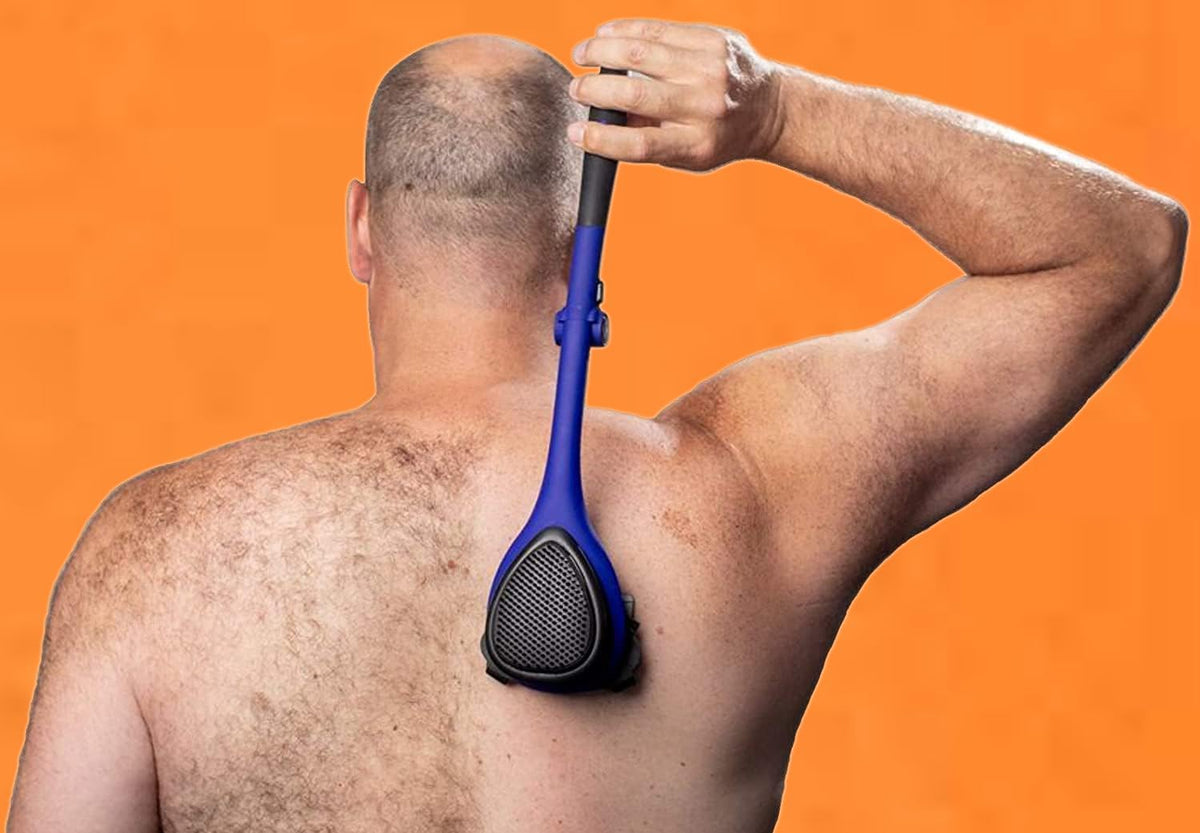 BAKBLADE 2.0 Elite Back Shaver with accessories including extra blades
