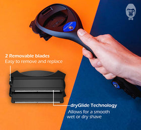 BAKBLADE 2.0 PLUS back shaver in a lifestyle setting