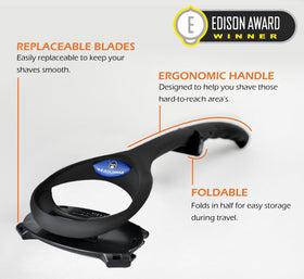 BAKBLADE 2.0 PLUS back shaver with extra blades included