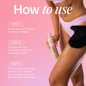 BALI BODY Self Tanner Mousse Dark packaging on a bathroom counter
