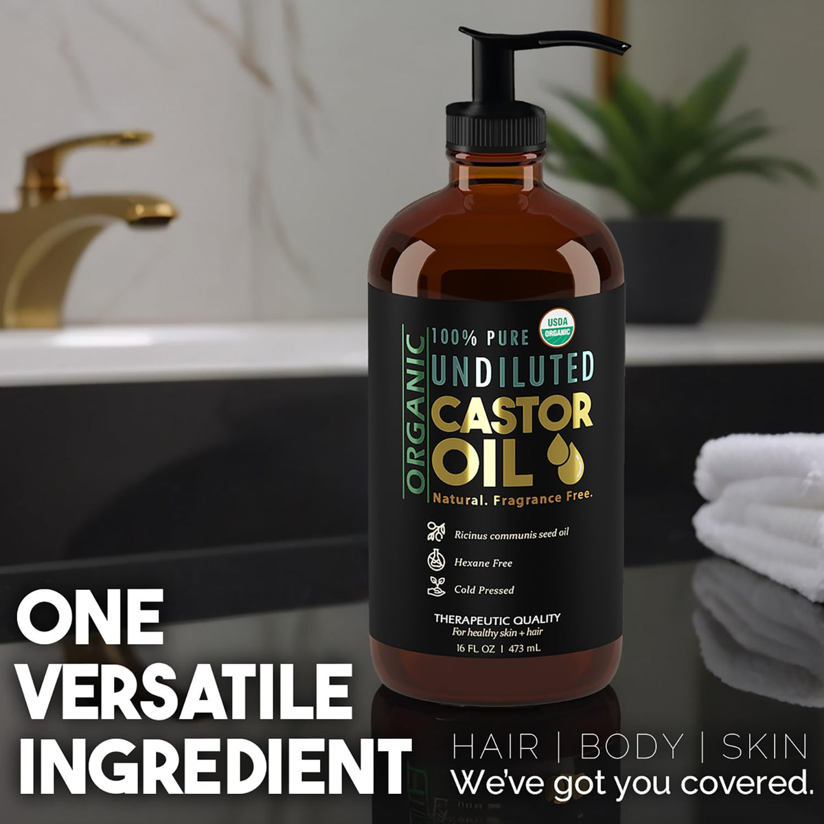BALM OF GILEAD Organic Castor Oil in a lifestyle setting