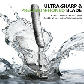 Baluca Ergonomic Nail Clipper in use on thick nails