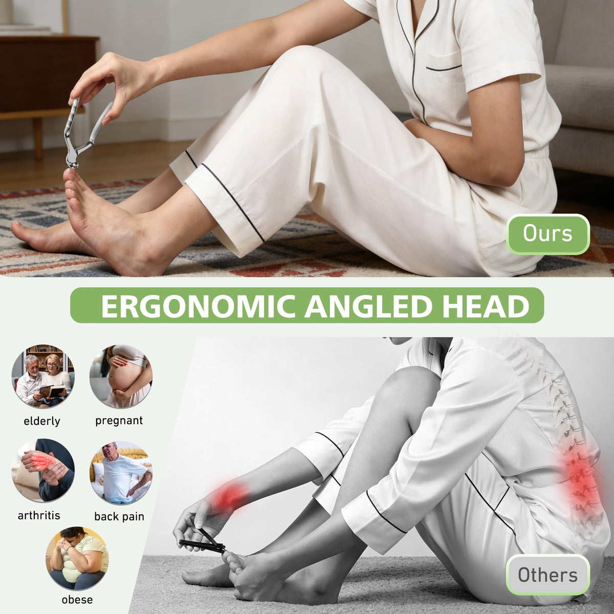 Baluca Ergonomic Nail Clipper with integrated nail catcher