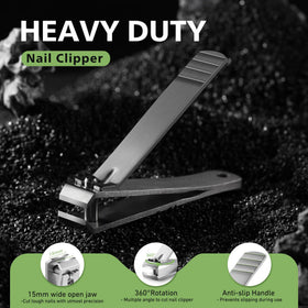 Baluca nail clippers in a lifestyle setting on a bathroom counter