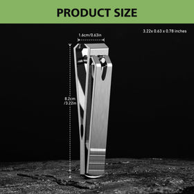 Baluca nail clippers showing wide open jaw for thick nails