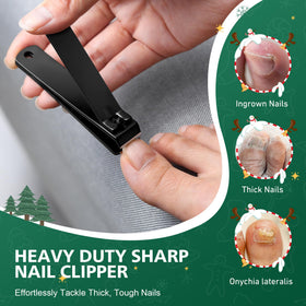 Baluca straight toenail clippers in festive packaging