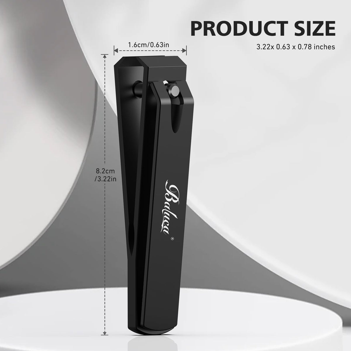Baluca toenail clippers with catcher for easy cleaning