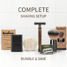 Bambaw Bamboo Razor lifestyle scene in bathroom setting