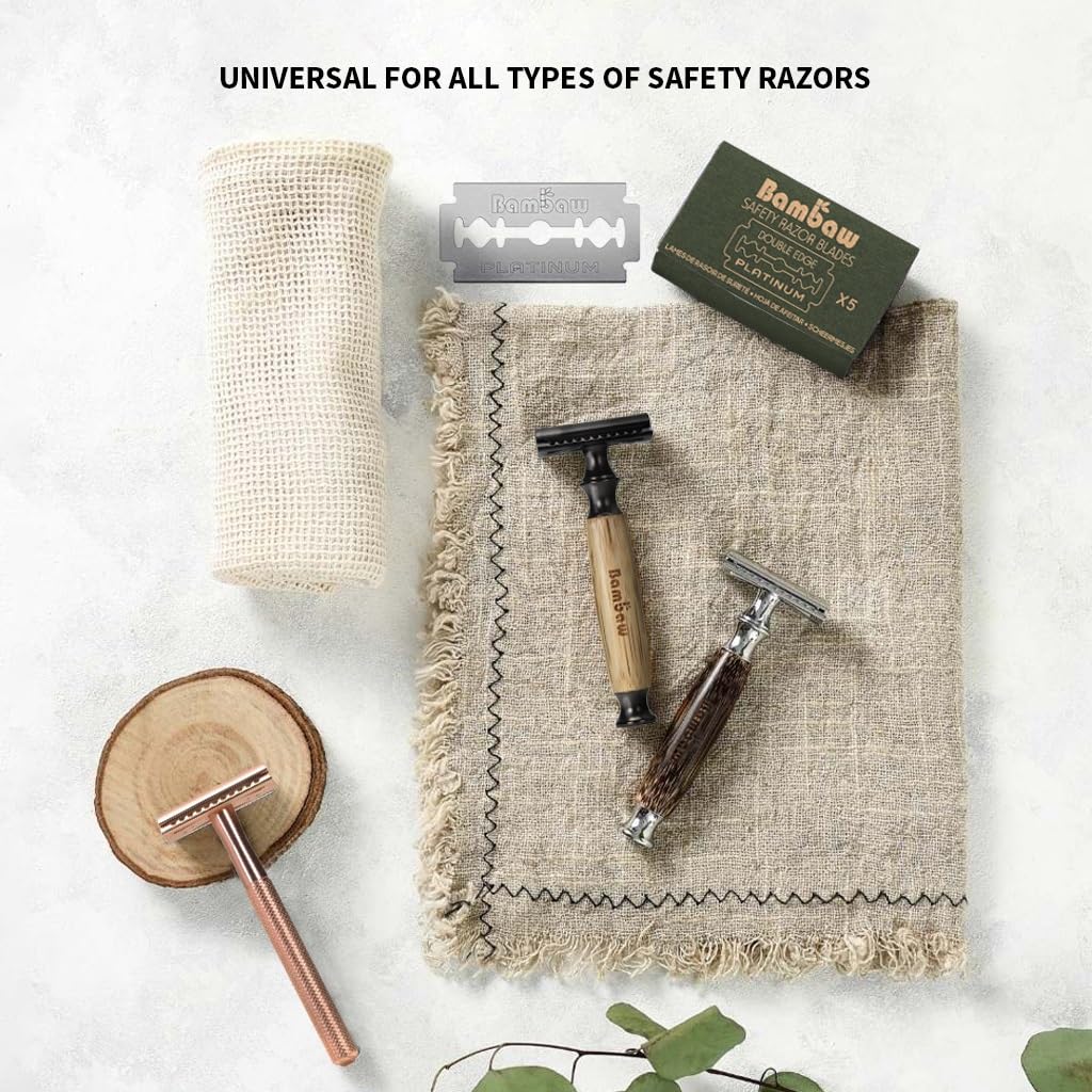 Bambaw Double Edge Razor Blades with eco-friendly packaging