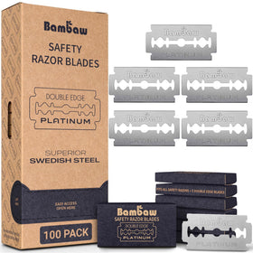 Bambaw Double Edge Safety Razor Blades 100 Pack front view