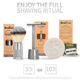 Bambaw Double Edge Safety Razor in lifestyle setting