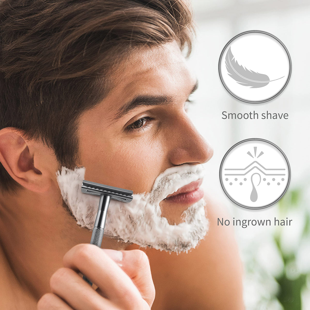 Bambaw Double Edge Safety Razor packaging with blades