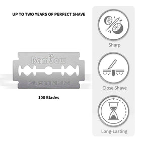 Bambaw razor blades showcasing wax-paper wrapping