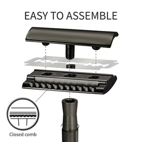Bambaw razor stand with double edge safety razor