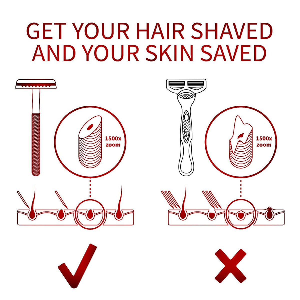 Bambaw safety razor in a bathroom setting