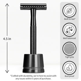 Bambaw safety razor with 5 stainless steel blades