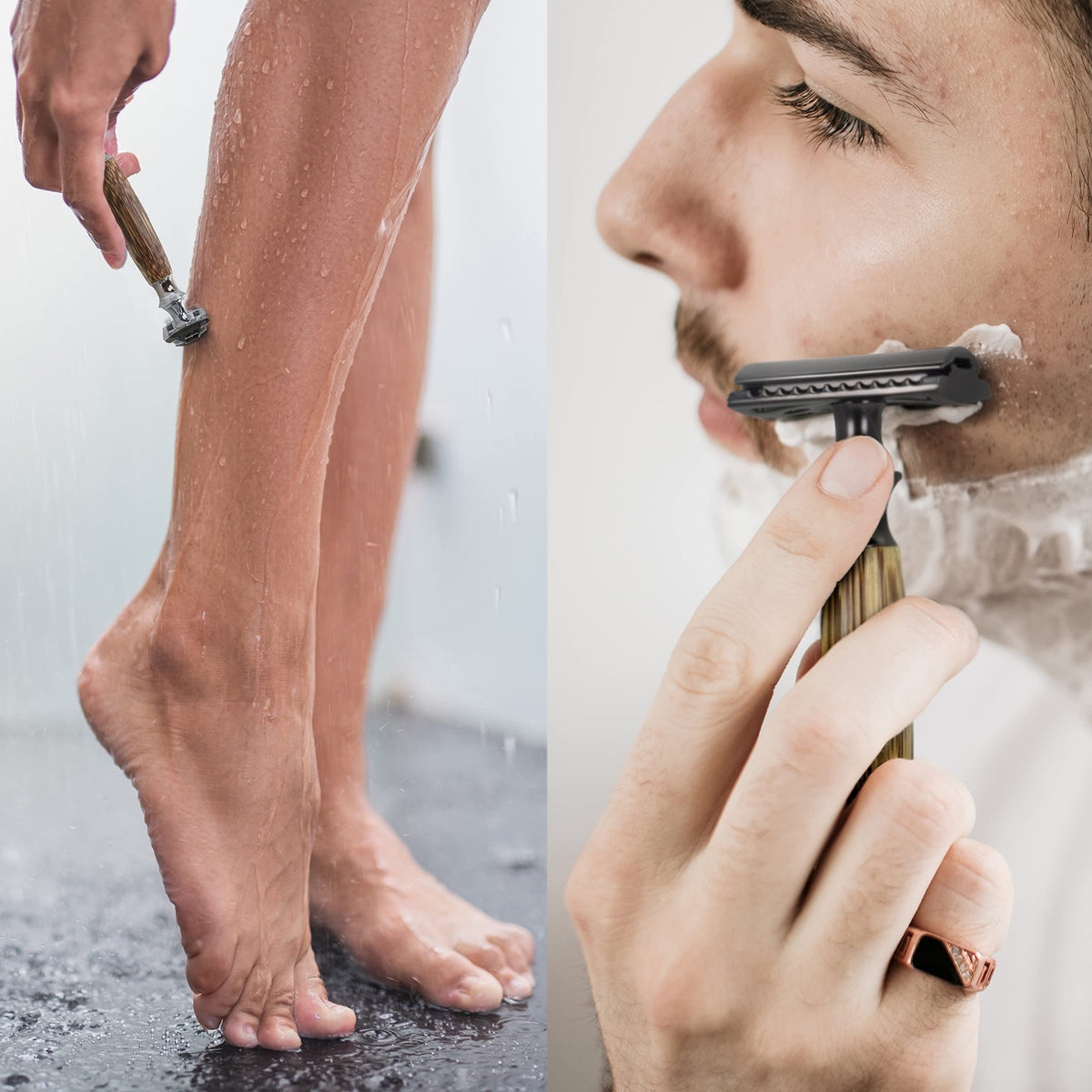 Bambaw safety razor with packaging and user manual