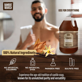 Bamboo & Birch Pure Castile Soap Liquid 64 oz with pump