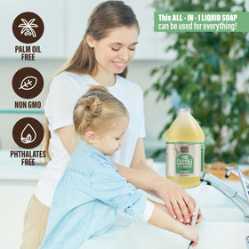 Bamboo & Birch Pure Castile Soap Liquid Peppermint ingredients list