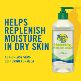 Banana Boat After Sun Lotion with Aloe back packaging