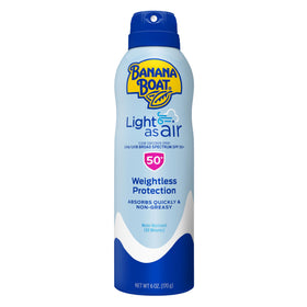 Banana Boat Light As Air Sunscreen Spray SPF 50 front view