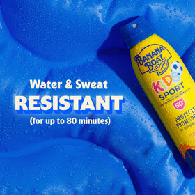 Banana Boat Sport Kids Sunscreen Spray SPF 50 in beach bag