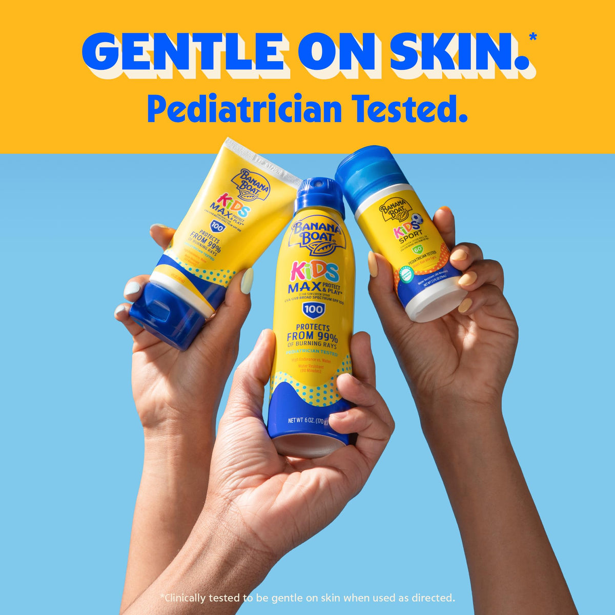 Banana Boat Sport Kids Sunscreen Spray SPF 50 two-pack packaging