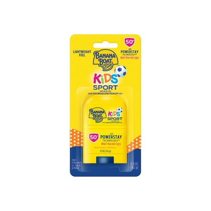 Banana Boat Sport Kids Sunscreen Stick SPF 50 front view