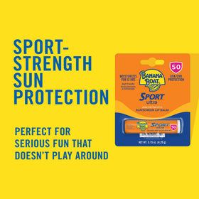 Banana Boat Sport Lip Sunscreen SPF 50 showing the applicator