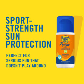 Banana Boat Sport Roll-On Sunscreen Lotion SPF 60 application on skin