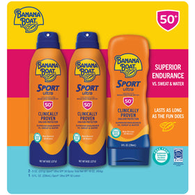 Banana Boat Sport Sunscreen SPF 50 bottle side view