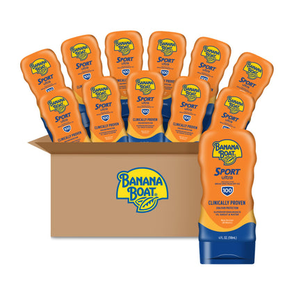 Banana Boat Sport Ultra SPF 100 Sunscreen Lotion 4oz front view
