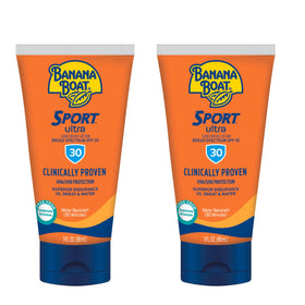 Banana Boat Sport Ultra Sunscreen Lotion SPF 30 twin pack front view
