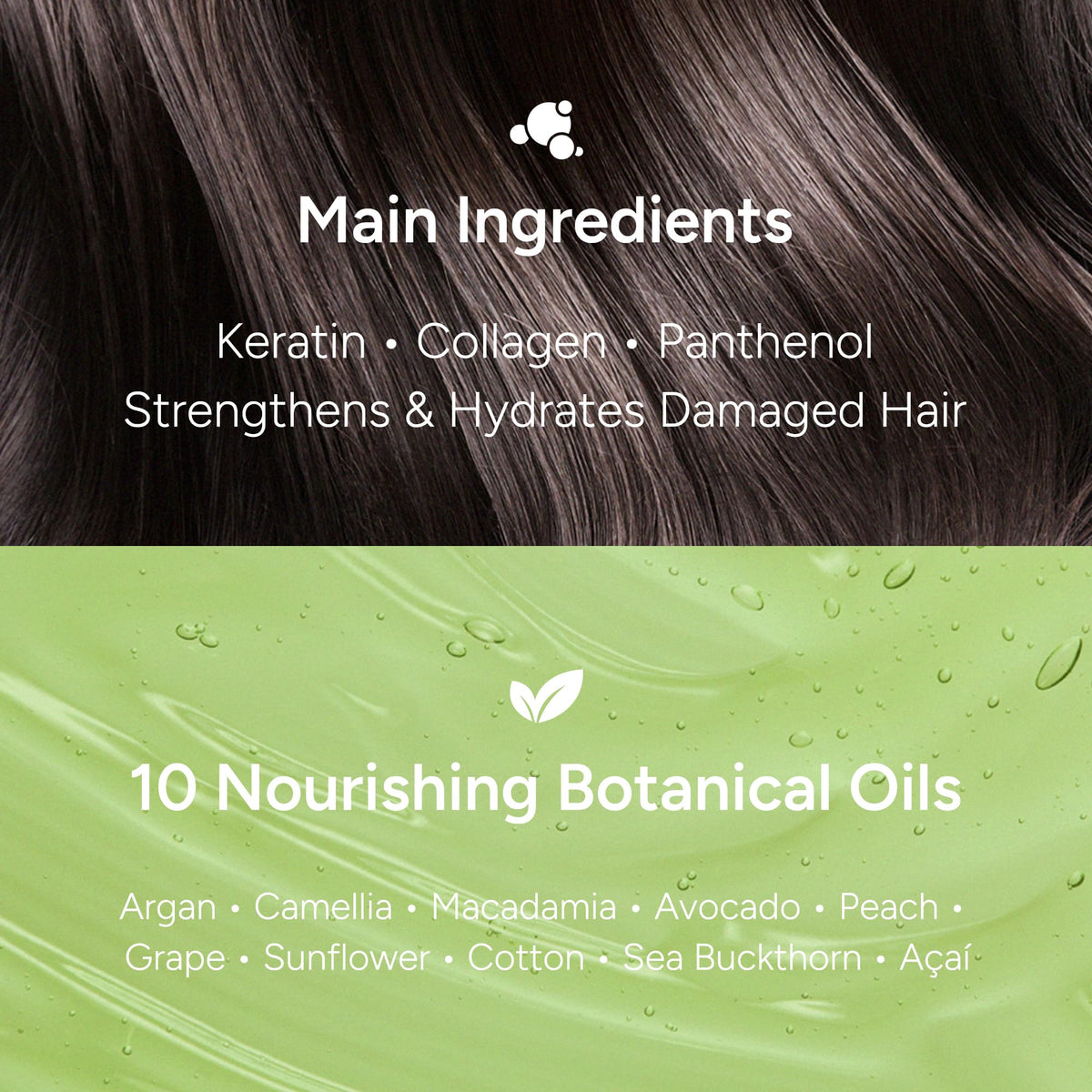 BANANAL Hair Serum application on hair
