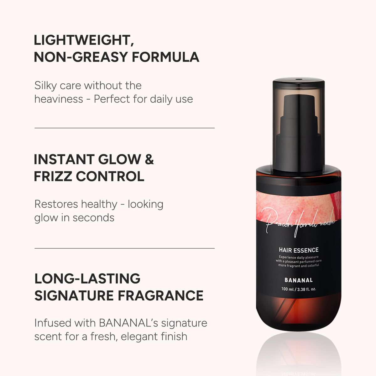 BANANAL Hair Serum on a bathroom counter